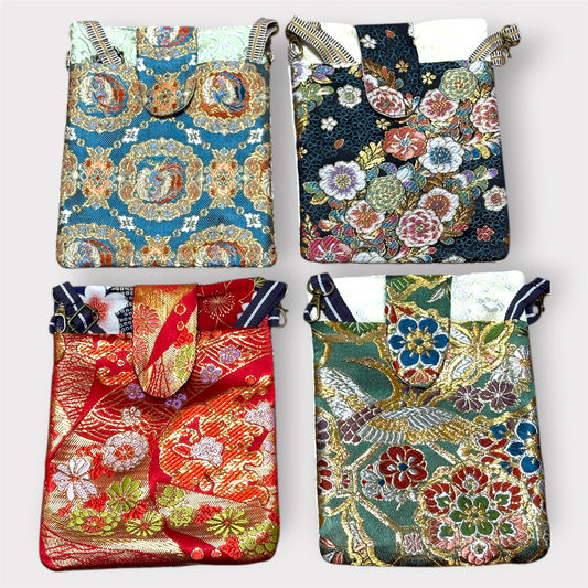 #APSCR710-ZA6K 金襴スマホショルダー小 /雑貨類