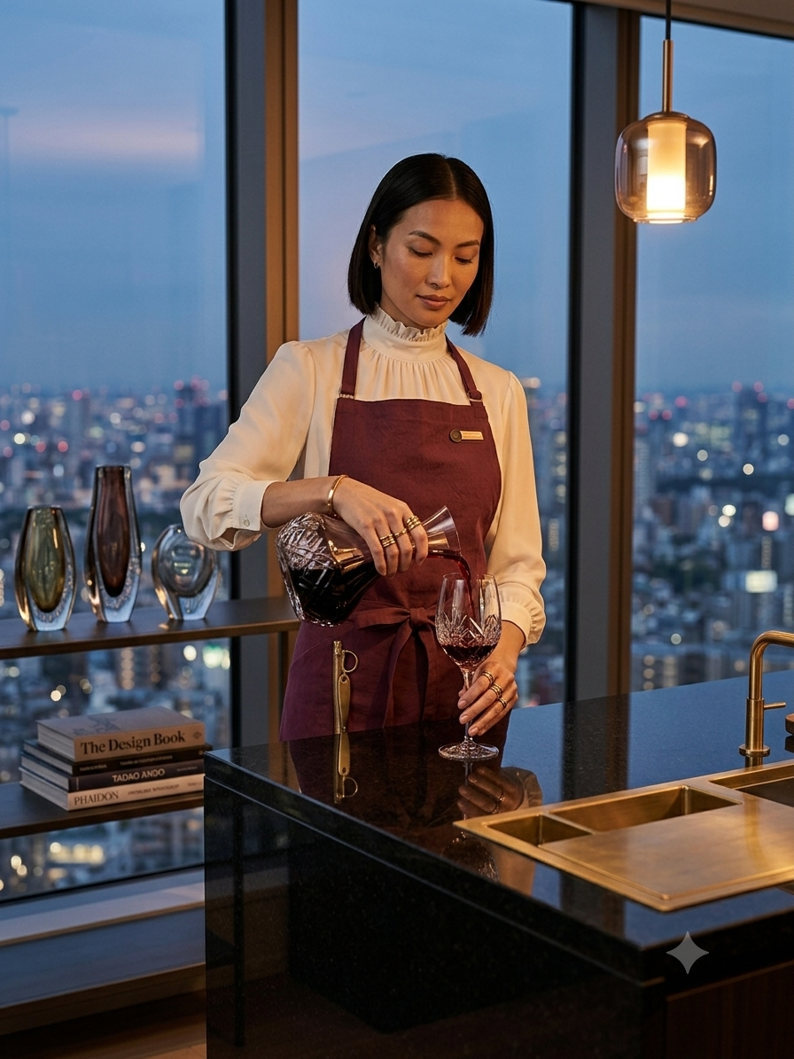 #006 14日以内発送　ワインレッド/ ぬれんがね ベーシック 表地で吸水、裏地で水から守るエプロン 手もみ風コットン布地 NURENGANE BASIC apron